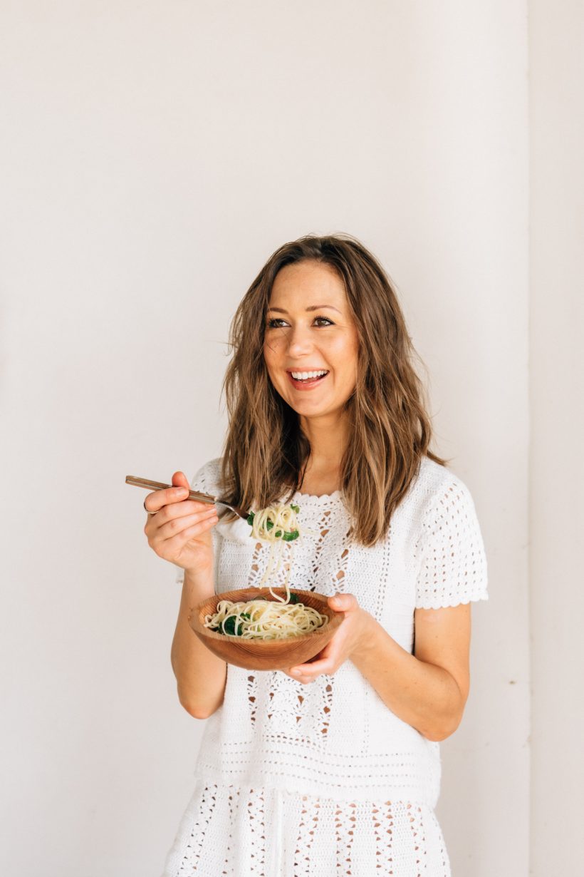 creamy lemon pasta recipe, camille portrait