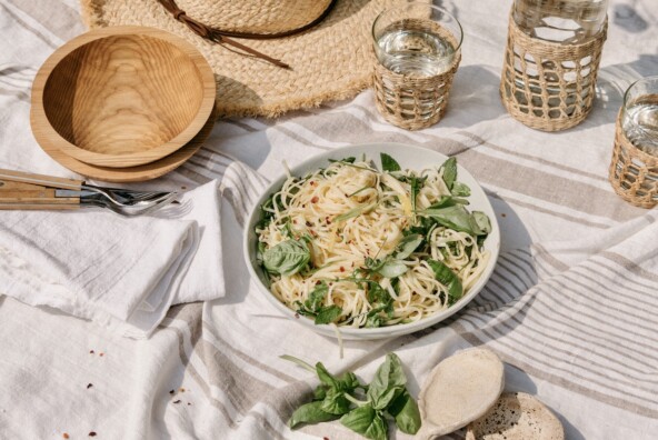 creamy lemon pasta recipe, camille portrait