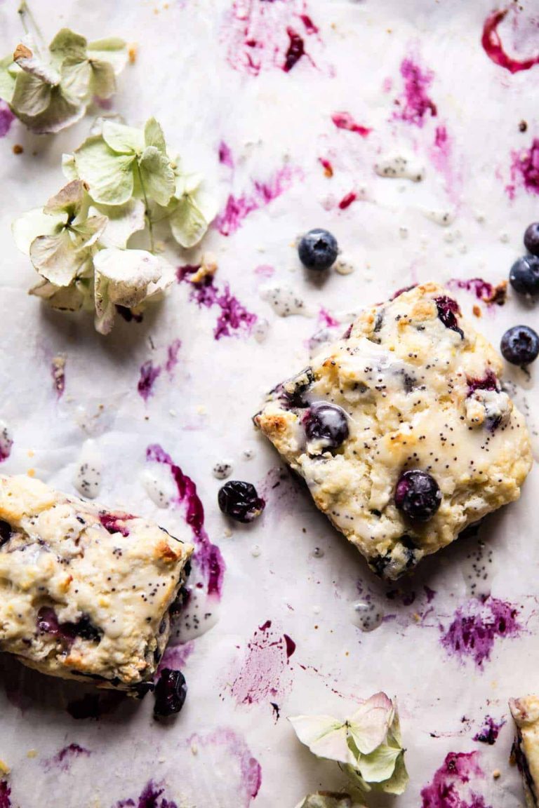 Blueberry lemon poppy seed scones_easy mother's day brunch recipes