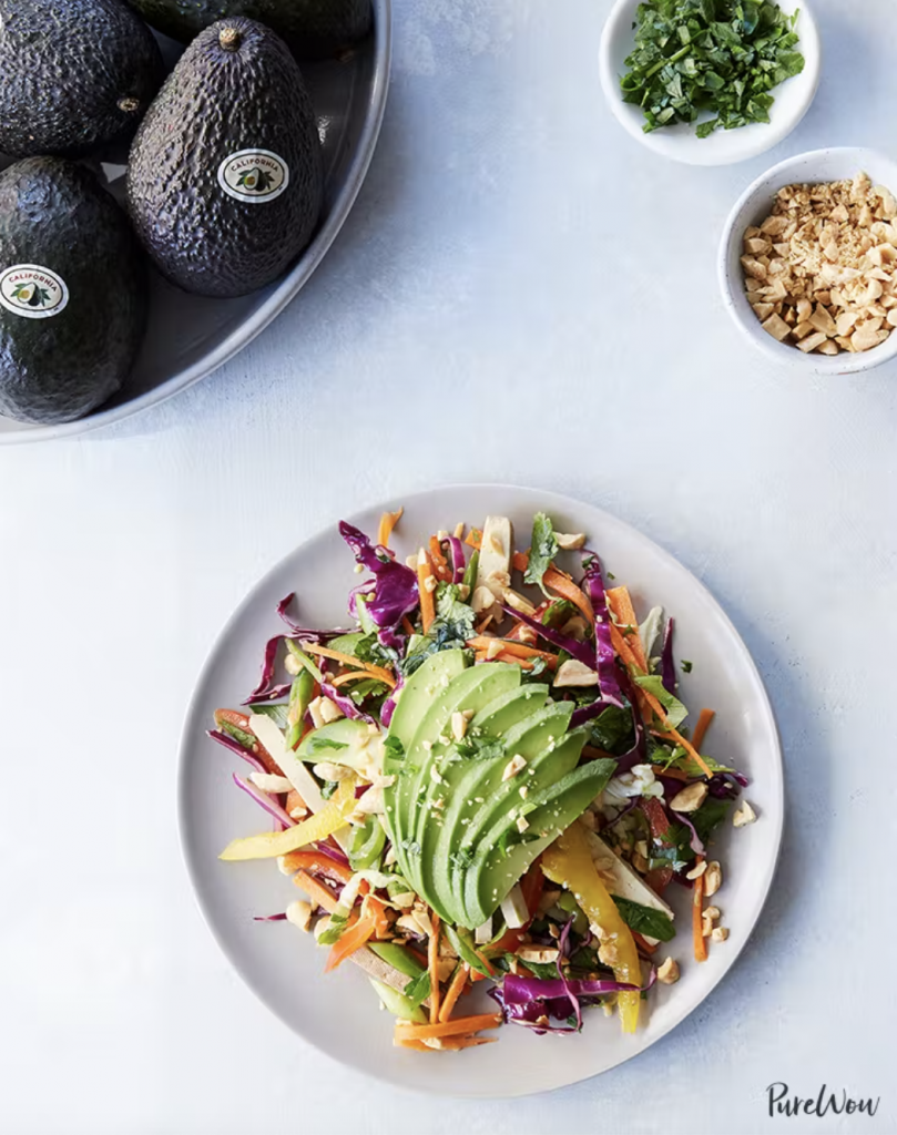 Shredded Thai Salad With Avocado_weeknight dinner recipes for one