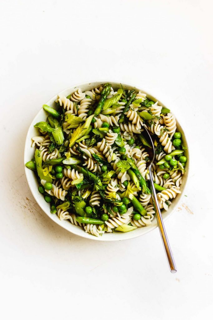 Herby Spring Pasta Salad with Lemon Vinaigrette_lemon pasta recipes