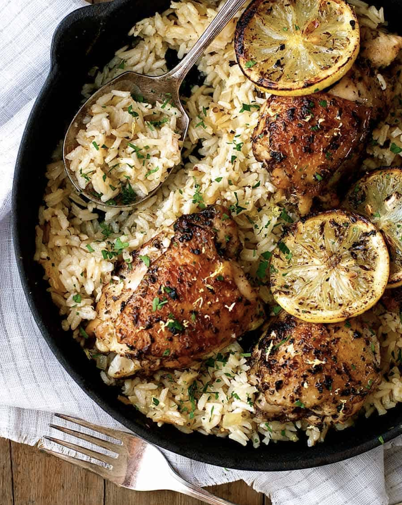 One-Pot Greek Chicken and Lemon Rice from RecipeTin Eats_one pot rice recipes