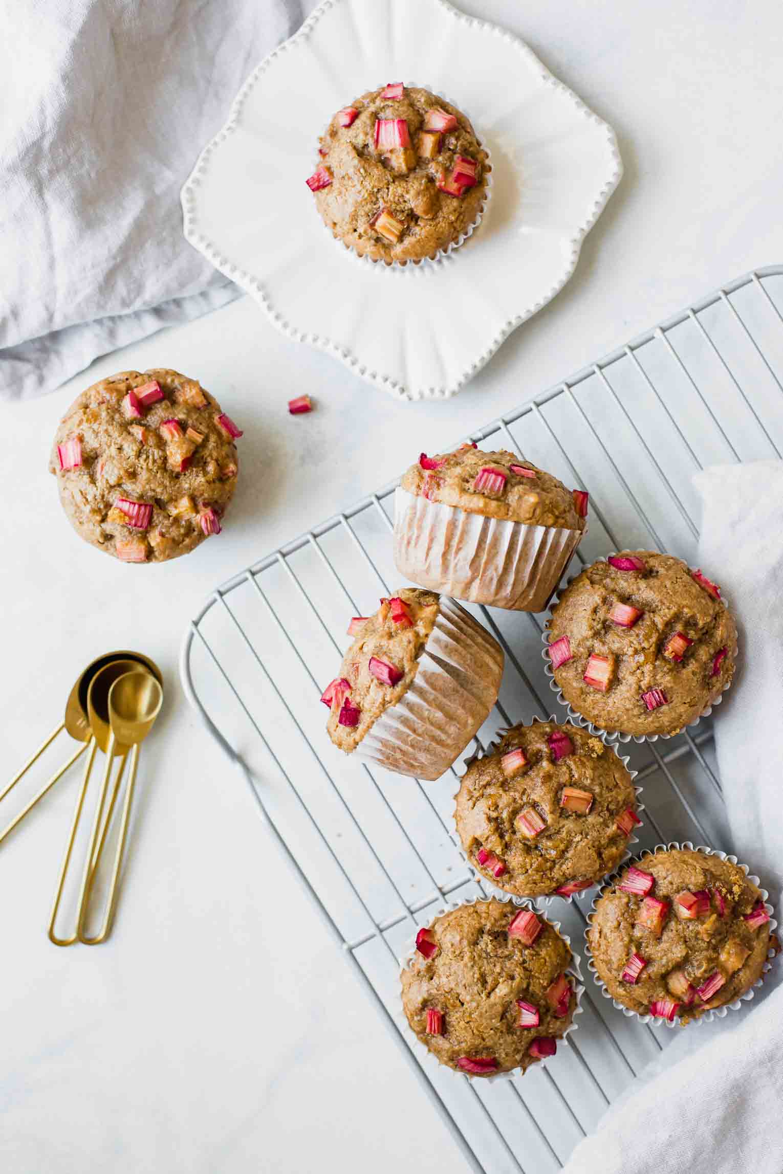 Gluten-Free Healthy Rhubarb Muffins_how to use rhubarb