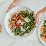 farro salad with tomatoes