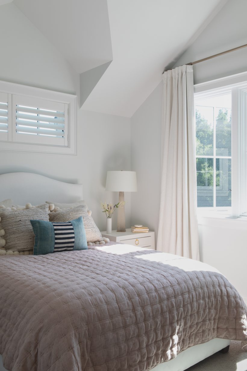 Simple bedroom with natural light