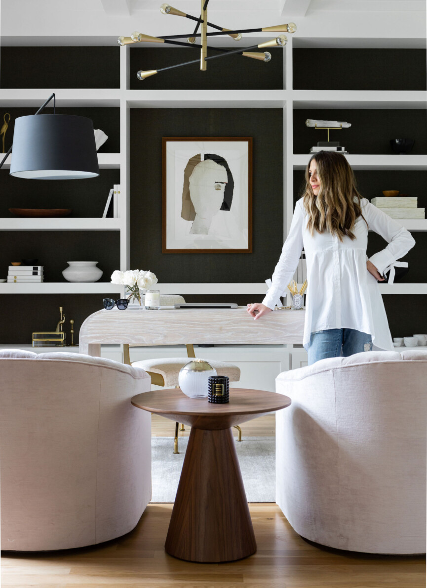 Black and white living room