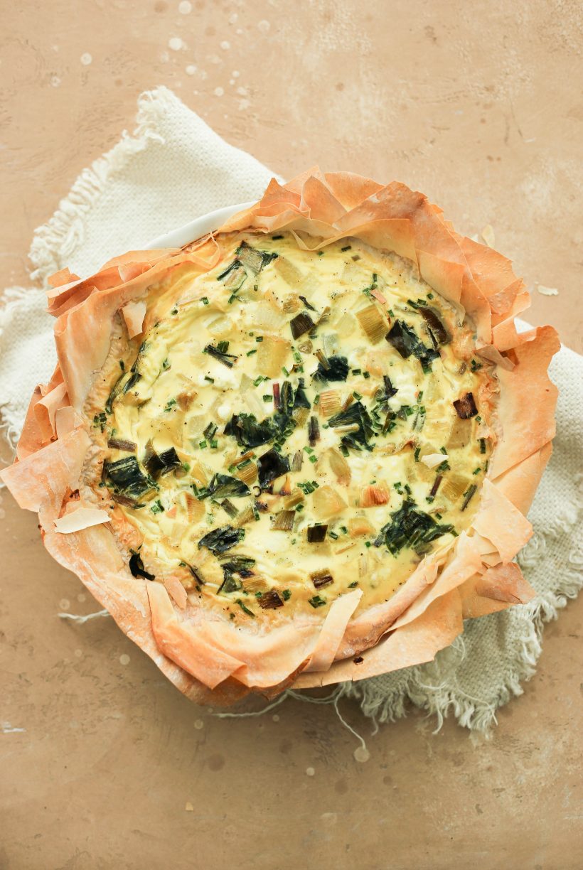 scallions quiche easy to make