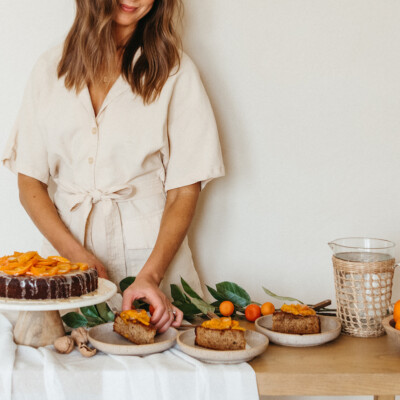 Walnut & Honey Olive Oil Cake with Candied Citrus_foods for brain health