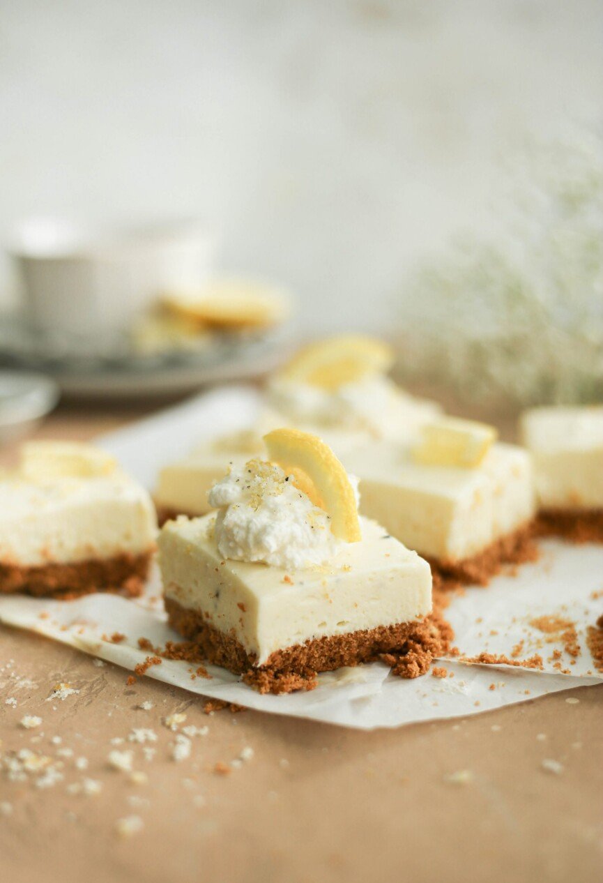 no bake lemon cardamom white chocolate slices - no bake summer dessert recipe