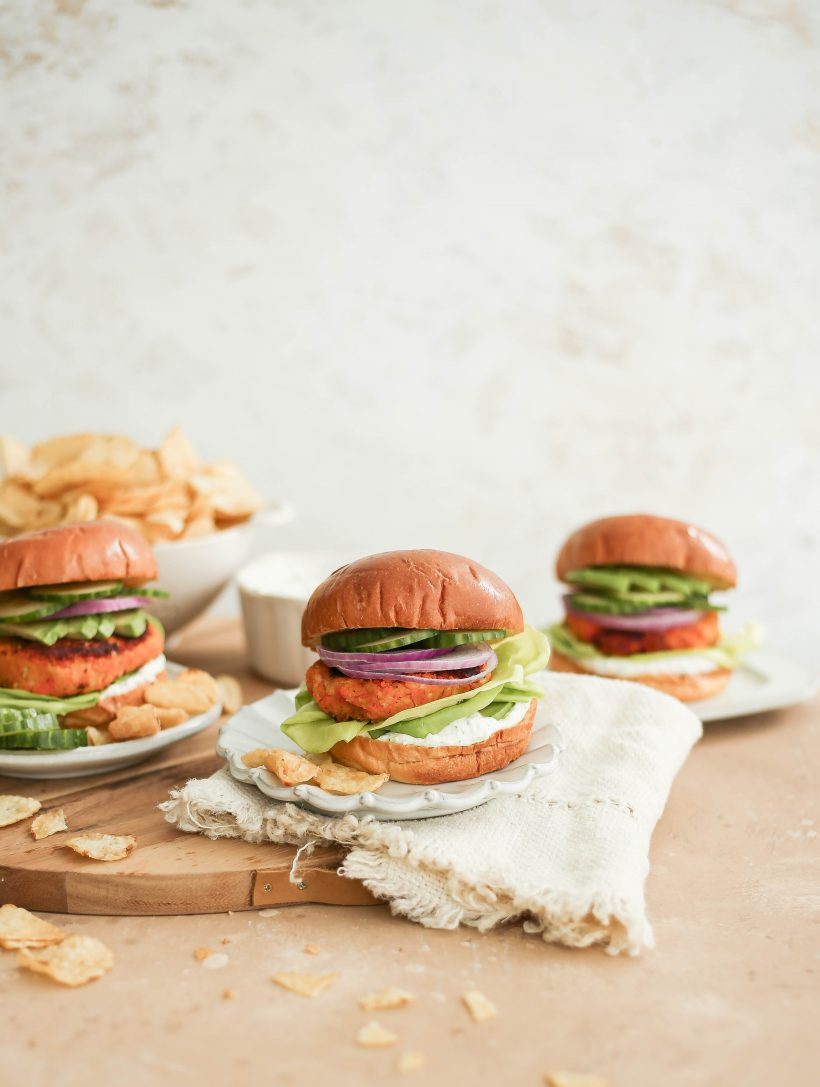 Sweet potato falafel - veggie burger - veggie burger