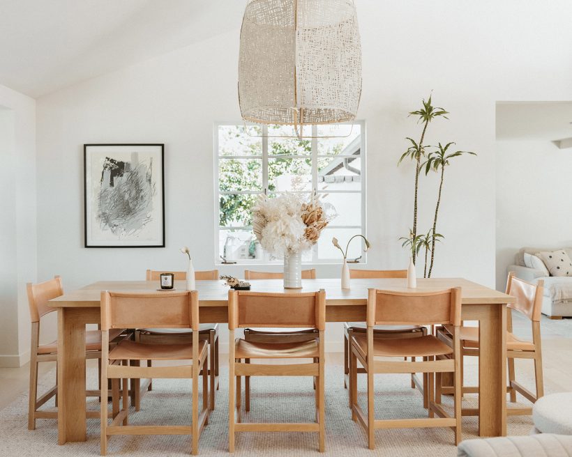 modern dining room california farmhouse