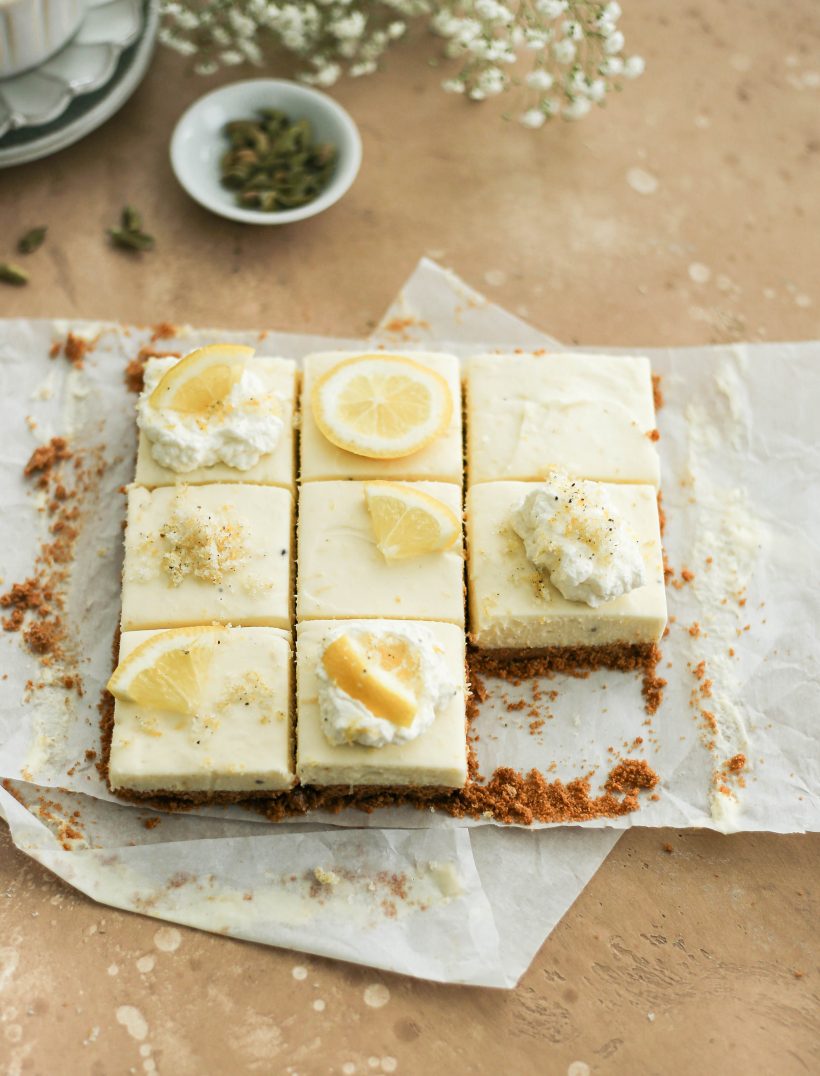 no bake lemon cardamom white chocolate slices - no bake summer dessert recipe
