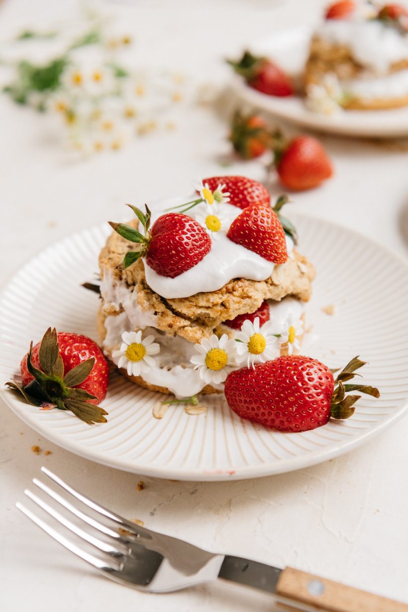 vegan gluten-free strawberry shortcake