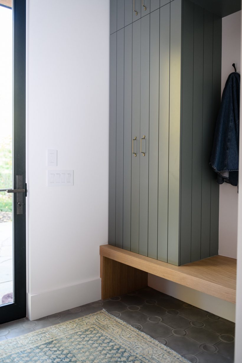 clean-lined entryway in home