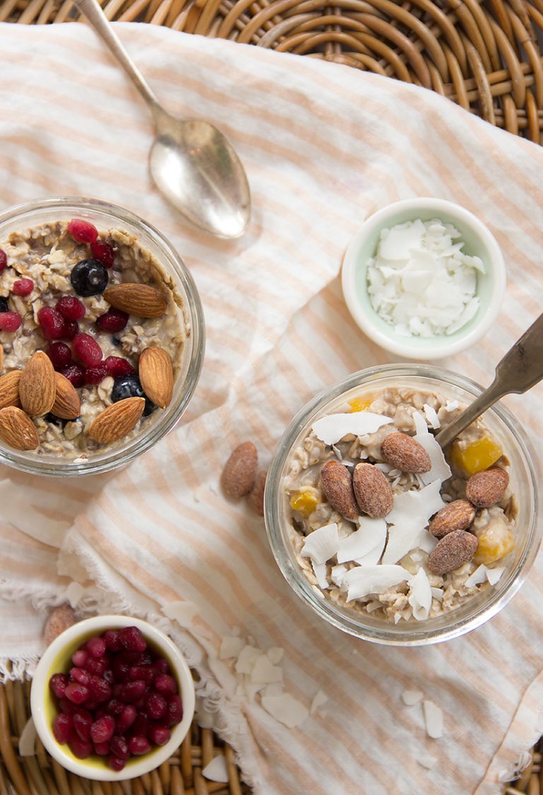 Blueberry Muffin Overnight Oats_grab and go breakfast ideas for work