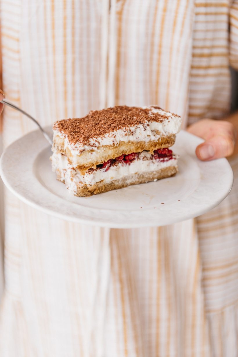 Easy Raspberry Tiramisu Recipe, summer dessert