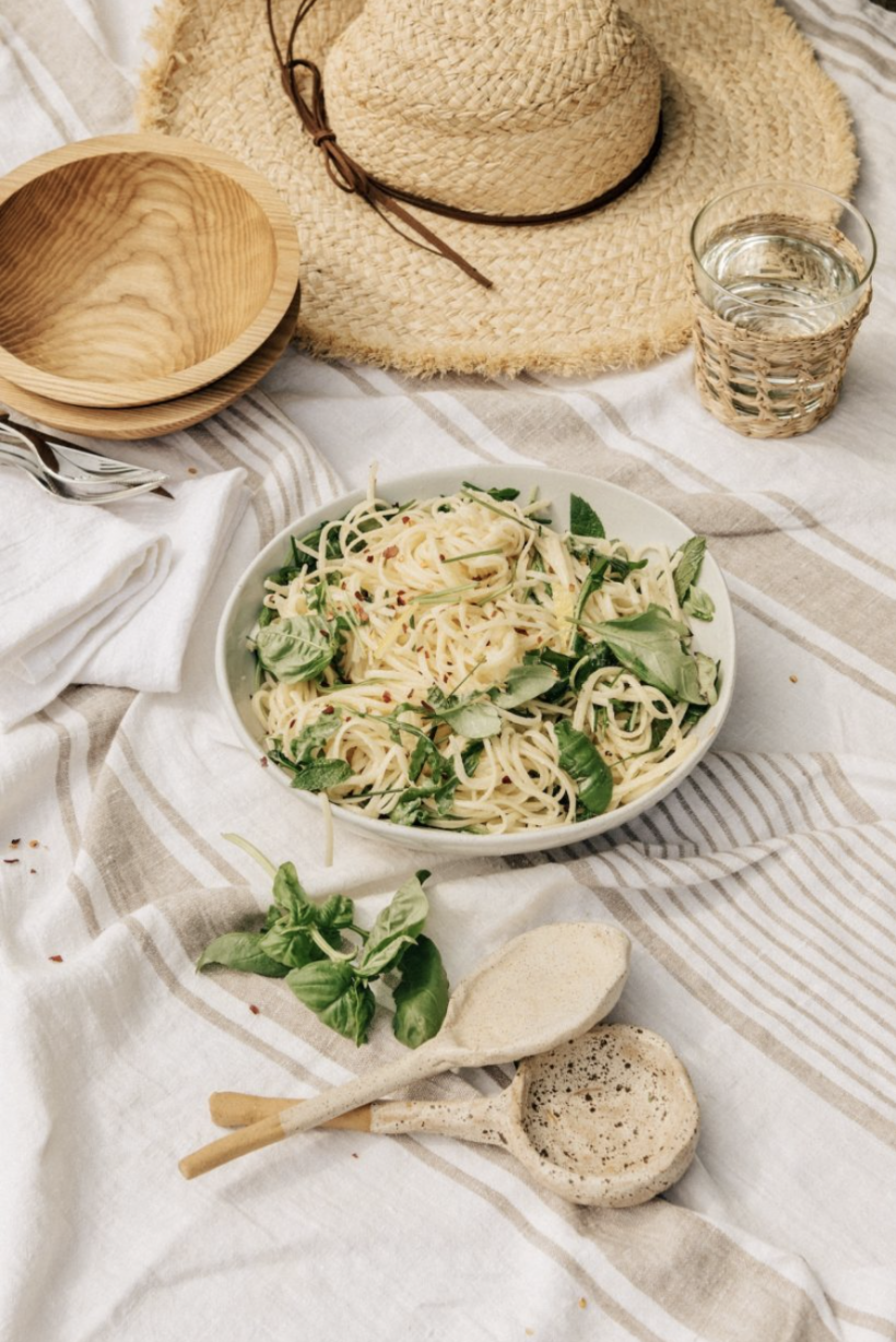 Lemon Cream Spaghetti, vegetarian pasta recipe