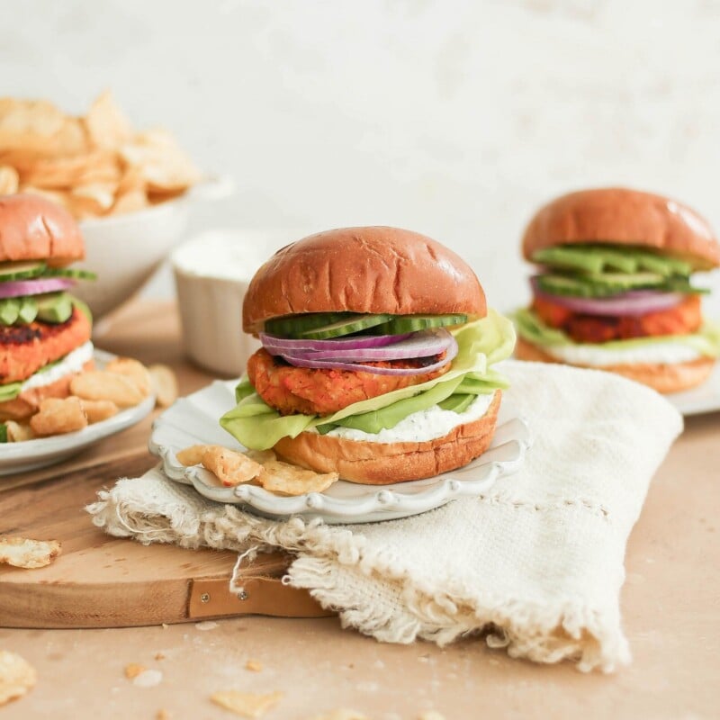 sweet potato falafel burgers - vegetarian burger - veggie burgers