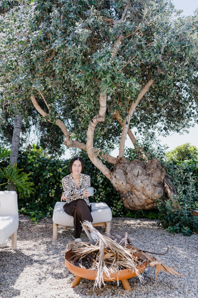 Diana Ryu and 100-year-old tree