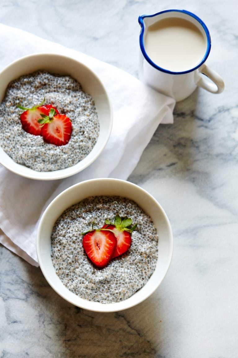 Vanilla Chia Pudding with Chestnut Honey & Berries_postpartum essentials