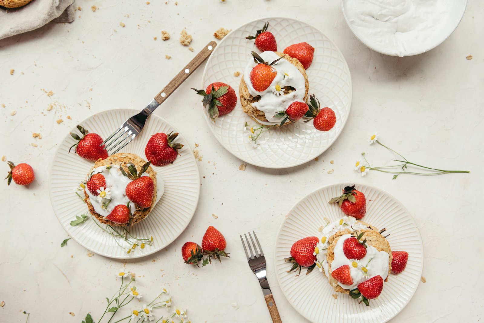 vegan & gluten-free strawberry shortcakes