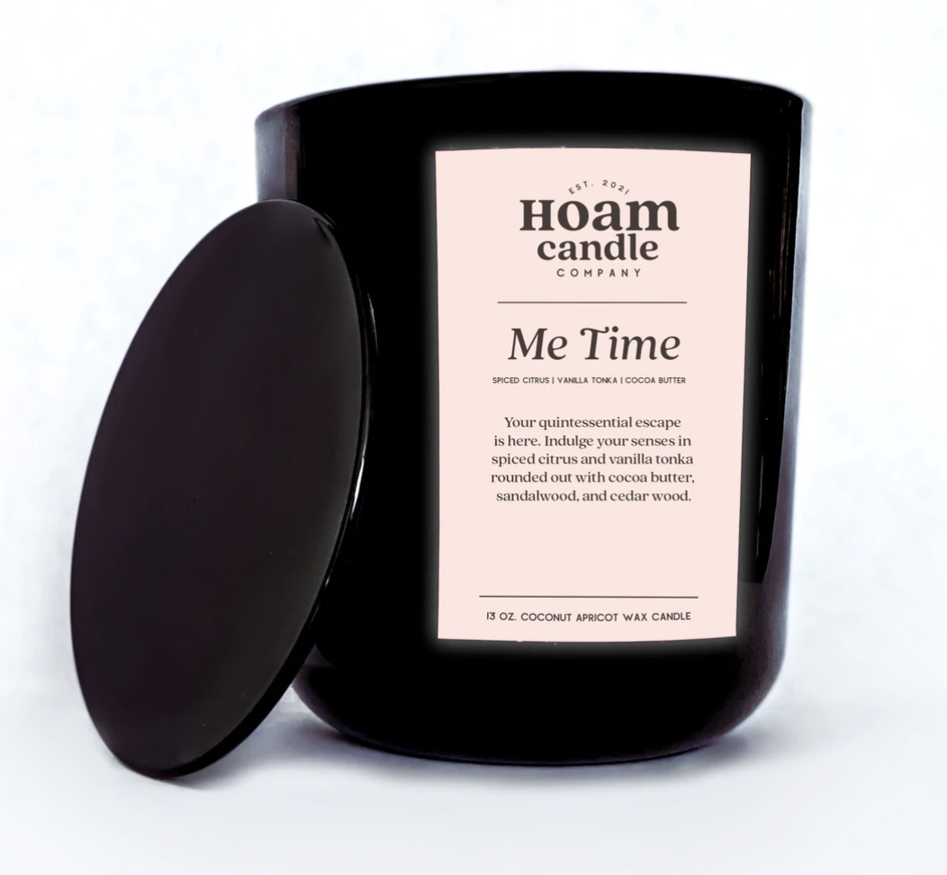 HOAM Candle Co. "Me Time", best aromatherapy candles