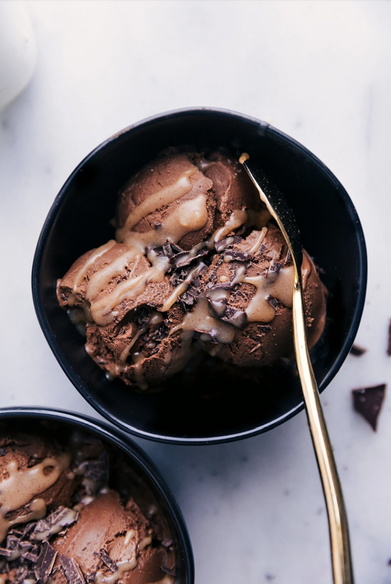 Chocolate sweet potato ice cream_healthy ice cream recipe