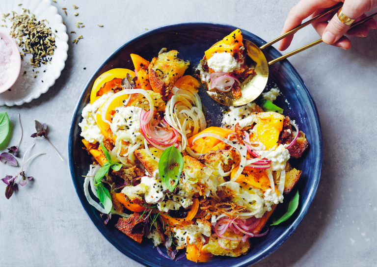 A Delightful Tomato Panzanella Salad Recipe From In Praise of Veg