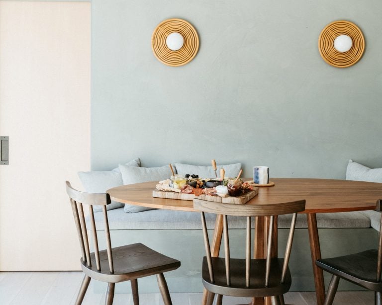 dining room with blue paint, paint trends 2022