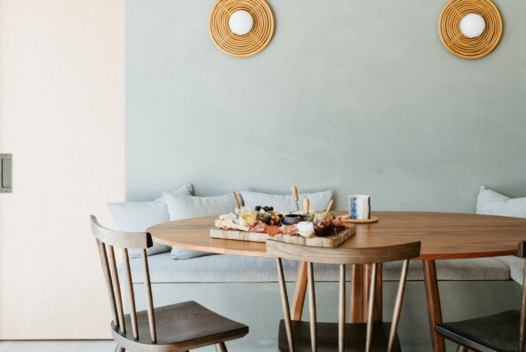 dining room with blue paint, paint trends 2022