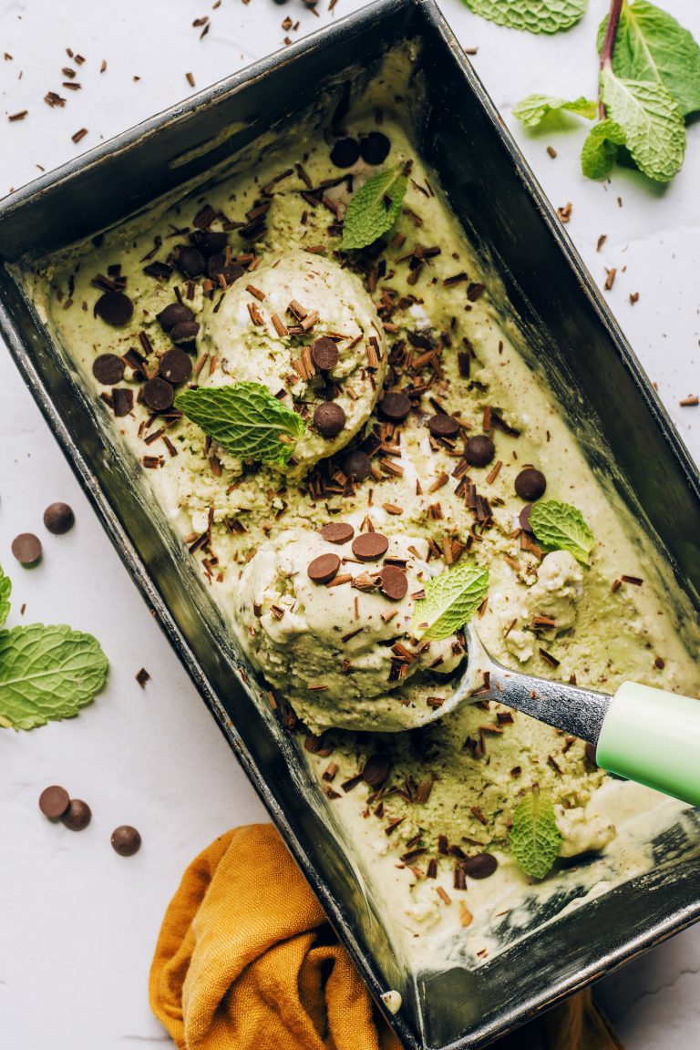 Mint Chocolate Chip Ice Cream_healthy ice cream recipe