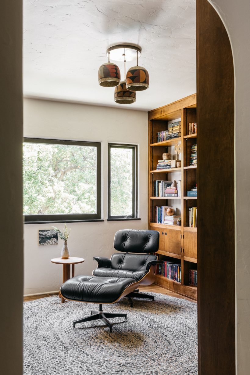 Eames chair in home library