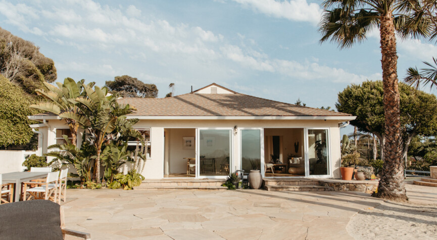 zuma beach house - camille styles malibu house - before