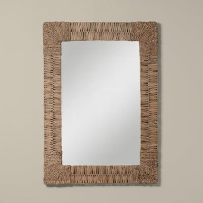 Folha Woven Rectangular Mirror