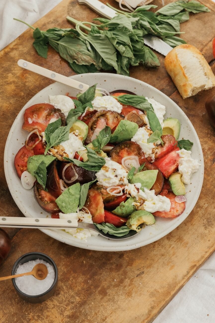 Avocado Caprese Salad - summer season fruits and vegetables