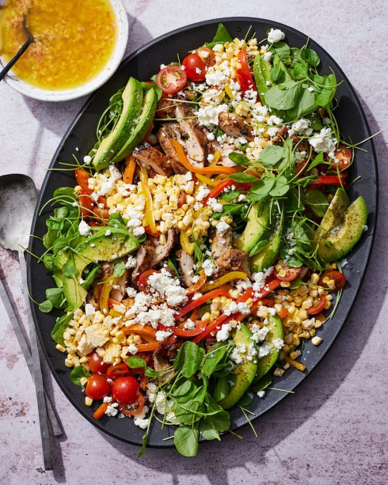 Avocado Chicken Fajita Cobb_best way to cook corn