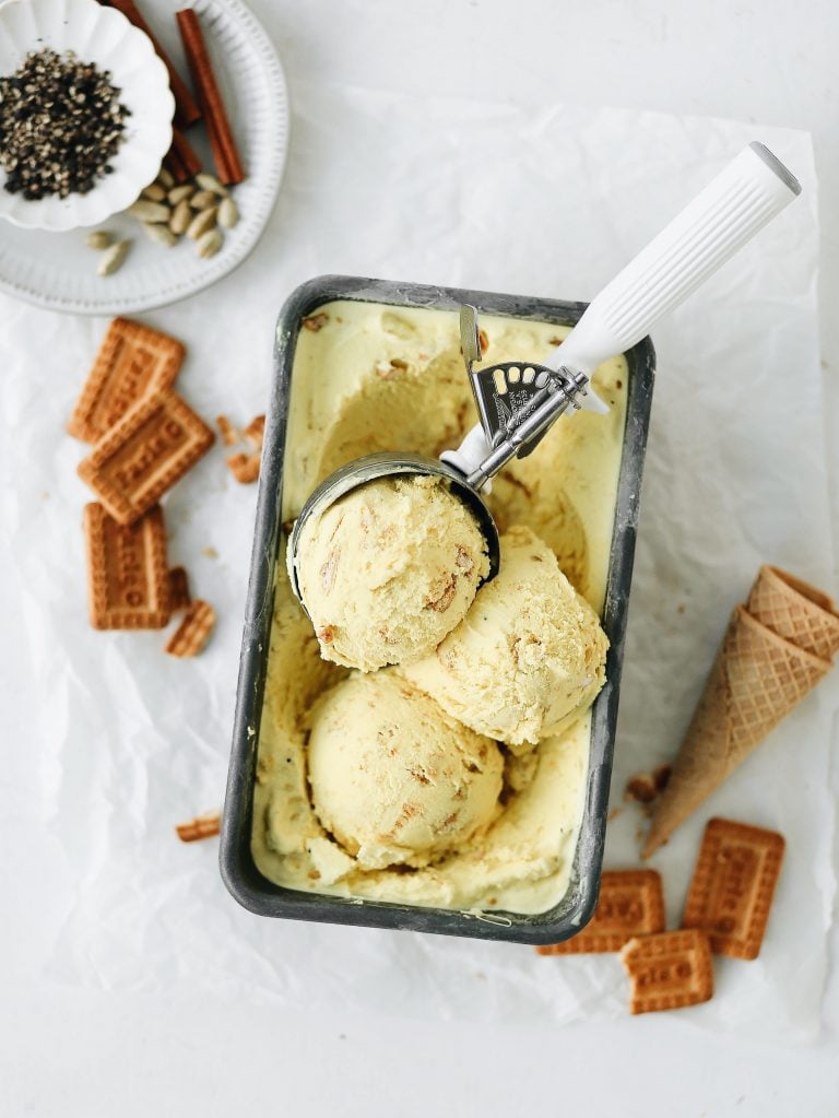 golden milk latte ice cream_healthy ice cream recipes