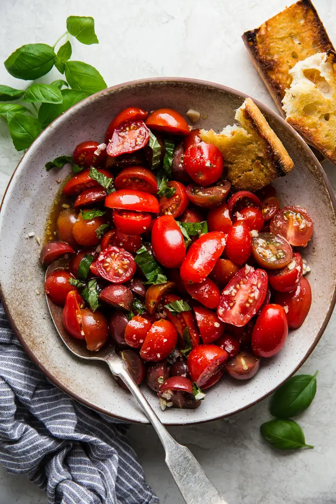 Tomato Salad_no cook summer meals