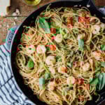 garlic shrimp spaghetti