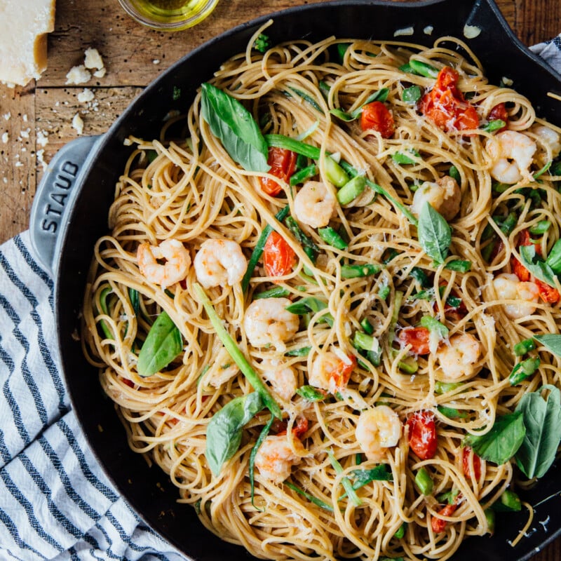 garlic shrimp spaghetti
