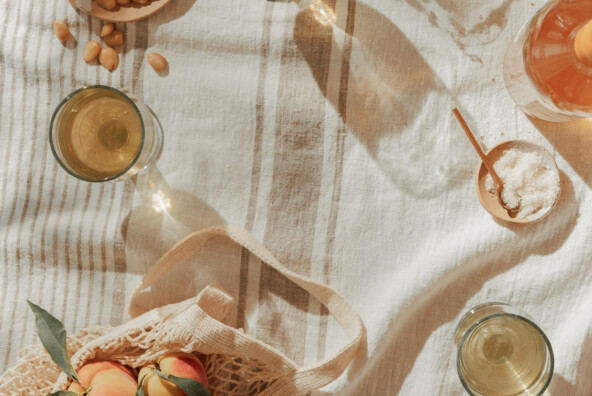 Picnic peaches.