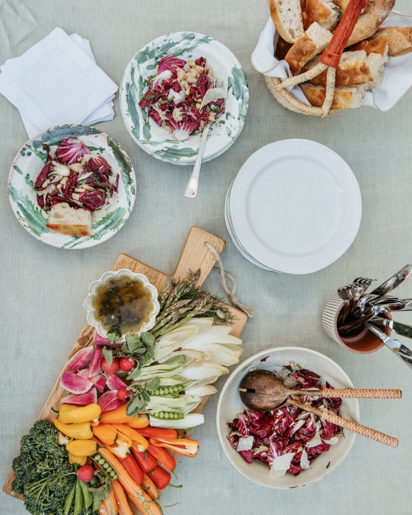 White bean radicchio salad