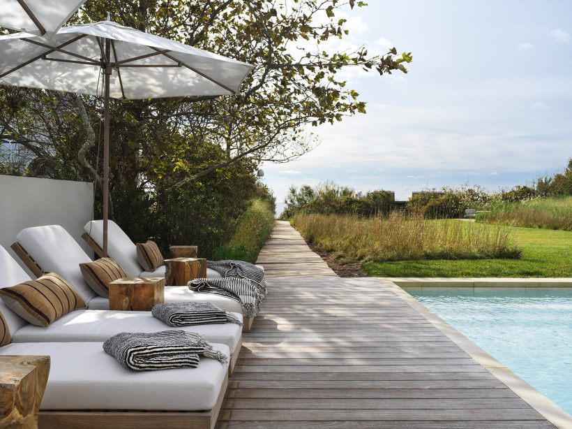 montauk beach house, poolside lounge chairs, outdoor furniture, vanessa alexander design, photo by Chris Mottalini (used with permission), beach house inspiration