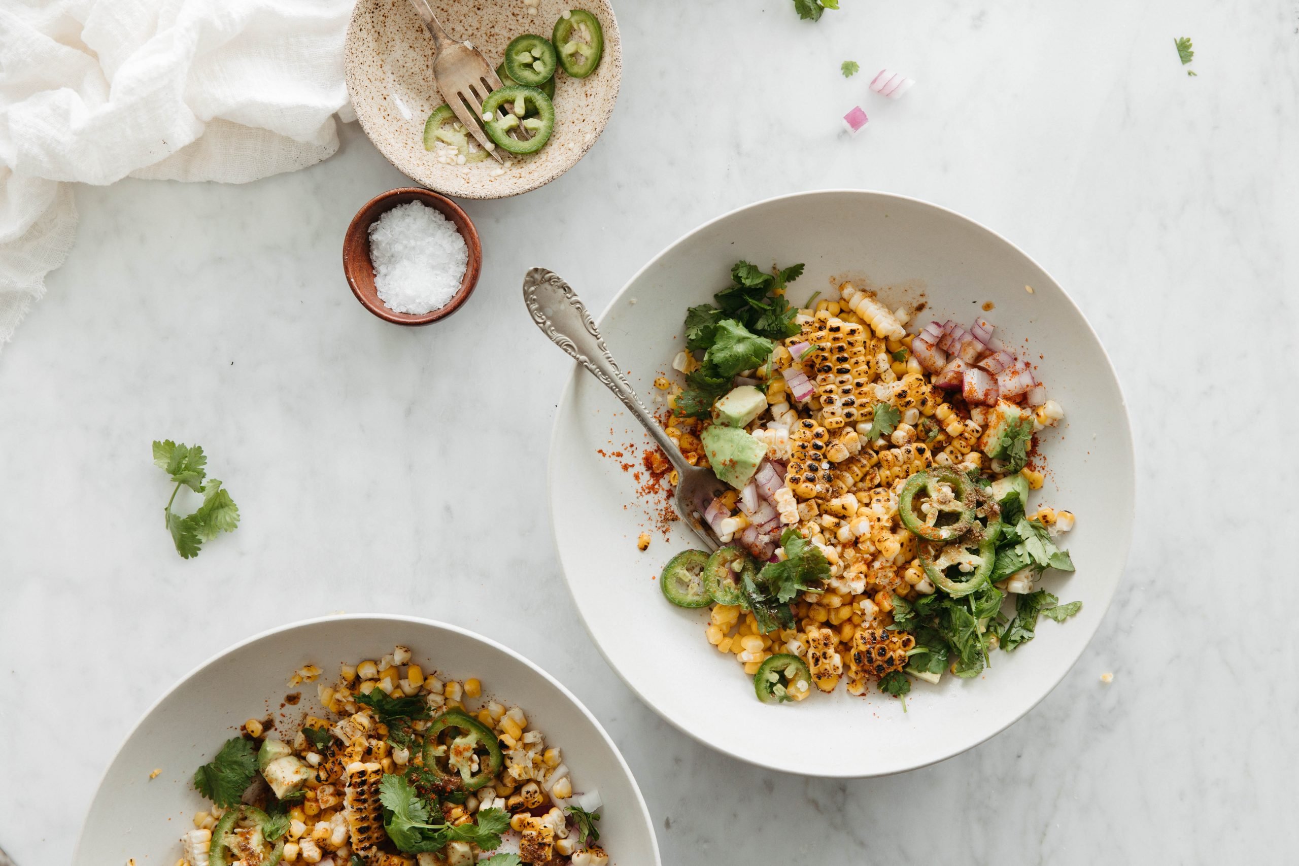 Garam Masala Corn Salad_easy Vegetarian Meals