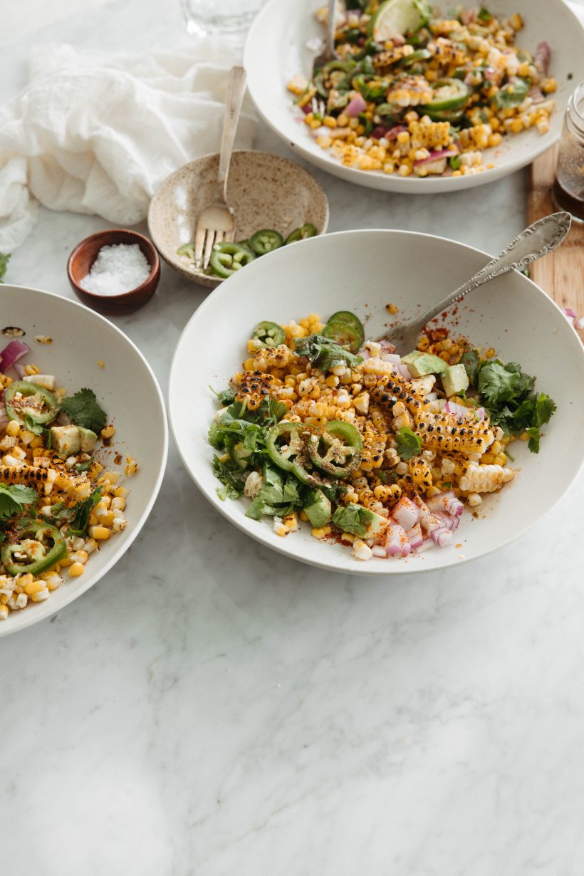 masala bhutta corn salad - summer salad