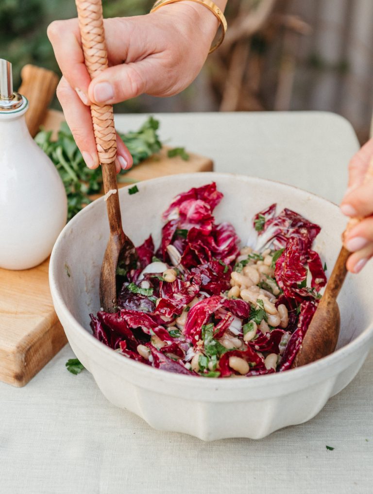 White Bean & Radicchio Salad_portable picnic recipes