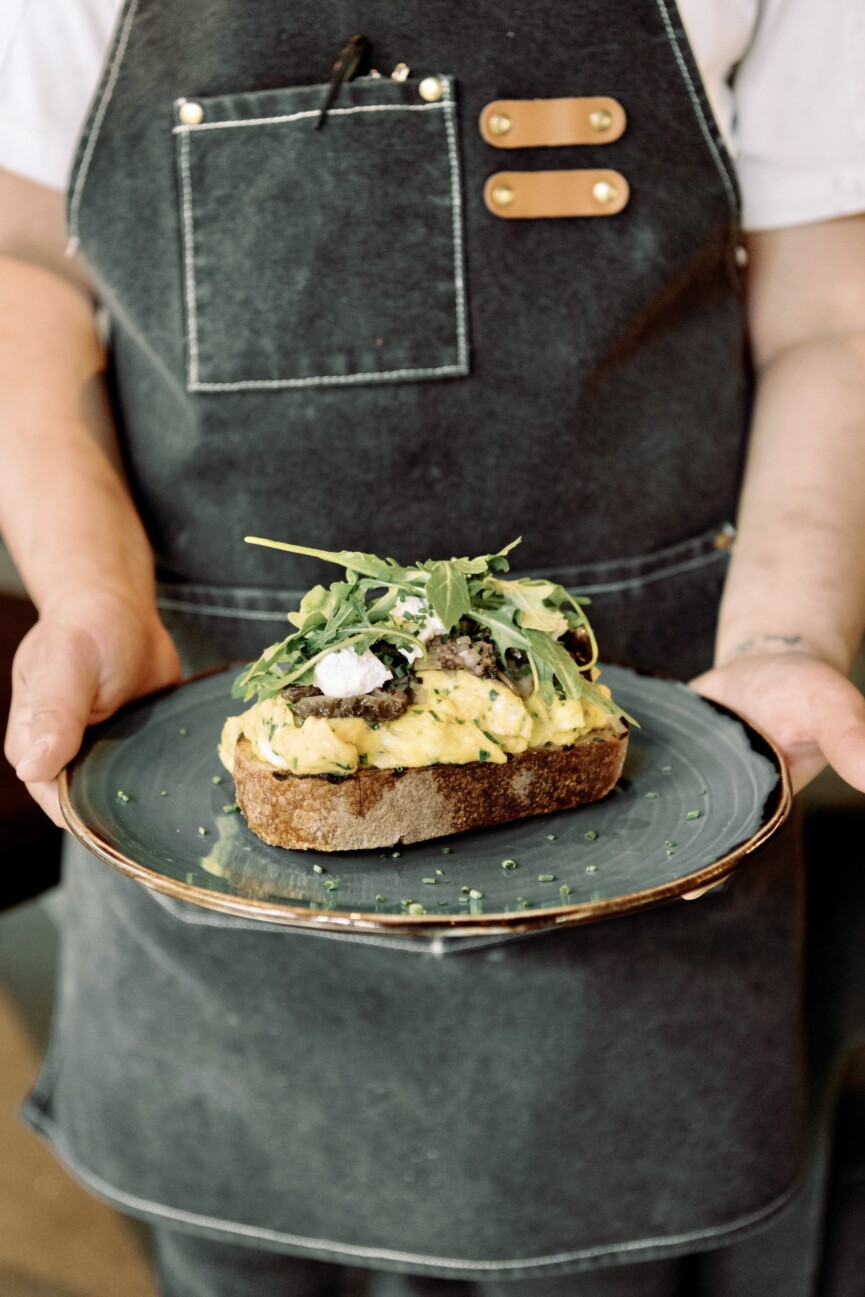seattle mushroom toast with chef kaleena bliss