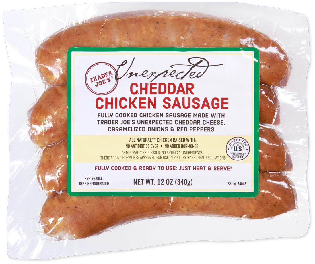 unexpected cheddar chicken sausage