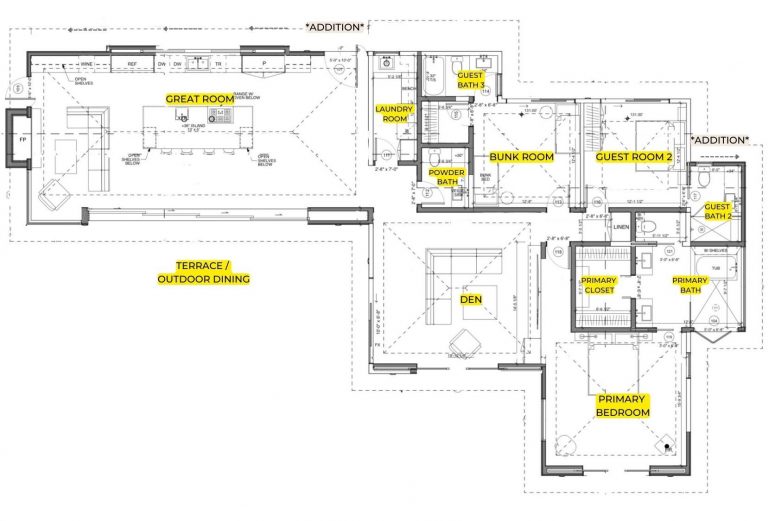 Plano de planta 3 de la casa de playa de Zuma