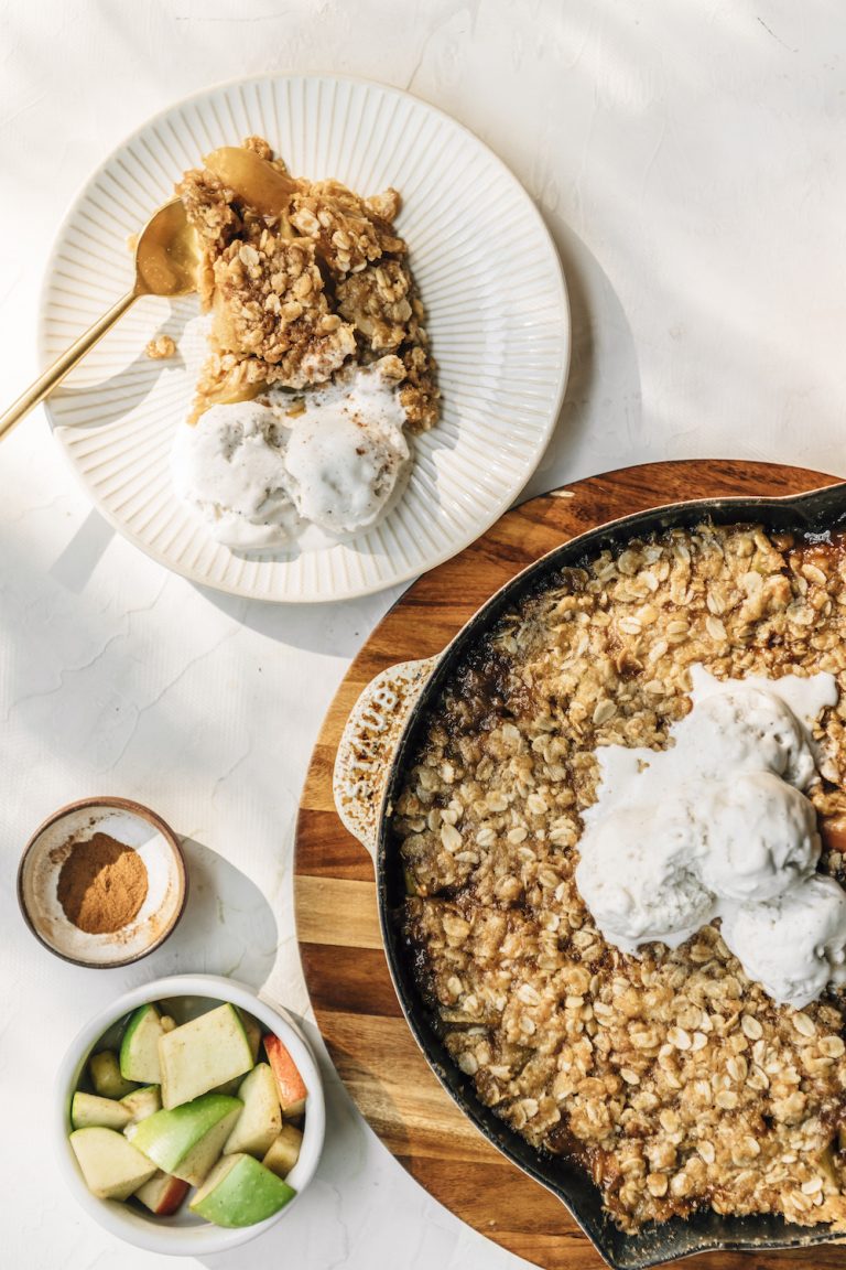 Brown Butter Bourbon Apple Crisp_labor day desserts